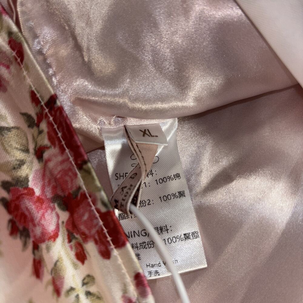Lace Made Floral Corset Dress NWT Size XL Pink Rose Tulle Coquette Cottagecore - Picture 9 of 9